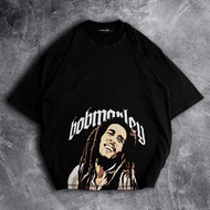 [Import Fennel] Oversize T-shirt With Bob Marley Motif