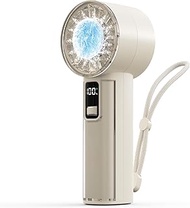 MORECORE Portable Handheld High Speed Personal Fan with Ice Cooler, 21HRS Run Time, 1-100 Speed & 40