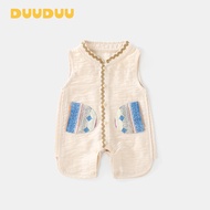DUUUDUU Little Month Age Baby Jumpsuit Newborn Romper Sleeveless Romper Class a Baby Summer Thin Clo
