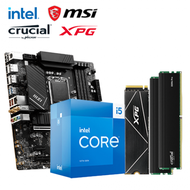 【重磅價】Intel【10核】Core i5-14400+微星 PRO B760M-A WIFI DDR4+美光 Crucial PRO DDR4-3200 16G*2+威剛 XPG S70 BLADE 1TB