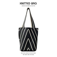 knitted tote bag big capacity
