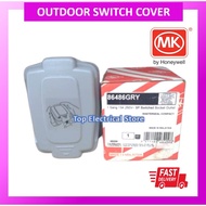 MK 86486 13A WEATHERPROOF SWITCH SOCKET (GREY) (IP66) WITH TRANSLUCENT LID
