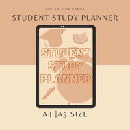 Student Planner| Student Productivity Homeschool Planner |Student Timetable|A4, A5 Printable size| S