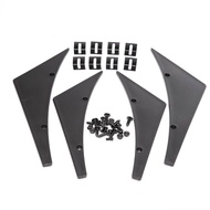 4x Universal Fit Front Car Style Front Bumper Lip Diffuser/Canard/Splitter