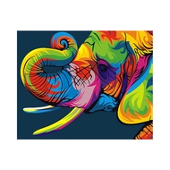 Be BJ2 Animal 40x50cm diy oil painting paint by number color elephant framelescombo box with tight i
