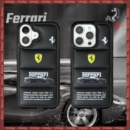Racing Car Ferrari Label Down Jacket Hard Shell Phone Case Suitable For IPhone17 17AIR 16 16P 16PM P