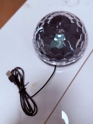 USB充電水晶魔球燈 disco light 可轉色