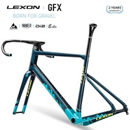 LEXON GFX Carbon Gravel Frame Disc Bike Fram Thru Axle 142mm Bicycle Frameset Road  Bicycle Accessories bike parts  xdb dpd