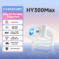 Magcubic HY300Max Portable Projector Supports 8K 4K 1080P Native 720P 400 ANSI Auto Focus Android 14