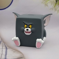 Store JRFINE5 1PC Tom Jerry Hộp tiết kiệm lớn phim hoạt hình dễ thương con heo đất ngân hàng đồng xu