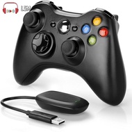 LSM Wireless Controller Compatible For Xbox 360 PC With Dual-Vibration Turbo 2.4G Low Delay Controller