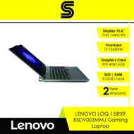 LENOVO LOQ 15IRX9 83DV003MMJ Gaming Laptop (15.6"/FHD/IPS/144Hz/I7-13650HX/RTX 4060 6GB/512GB SSD/16