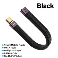 STOD Thunderbolt 3 Type C Extension Cable USB C Male to Female Extender PD Fast Charge 5A 100W USBC Short Cord USB4 40gbps Data Transfer Laptop to External Monitor Display 4K 60Hz 2K USB 3.1 Full functional Wire For Apple Macbook Pro M1 DELL Thinkbook SSD