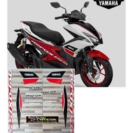 Striping Original Yamaha Aerox Putih Merah Tahun 2019 2020