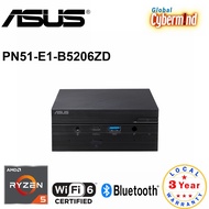 ASUS PN51 Series PN51-E1-B5206ZD Mini PC AMD Ryzen 5-5500U complete system 512gb PCIE ssd DDR4 8gb ram wifi 6 with windows 10 64bit with Keyboard and Mouse (Brought to you by Global Cybermind) Sealed unit