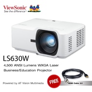 ViewSonic LS630W 4,500 ANSI Lumens WXGA Laser Projector - รับประกัน 3 ปี As the Picture One