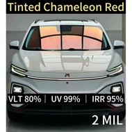 【Limited RED】Chameleon RED& Blue Purple IRR 95% 2PLY Tinted Building / Car Tinted & Uv 99%