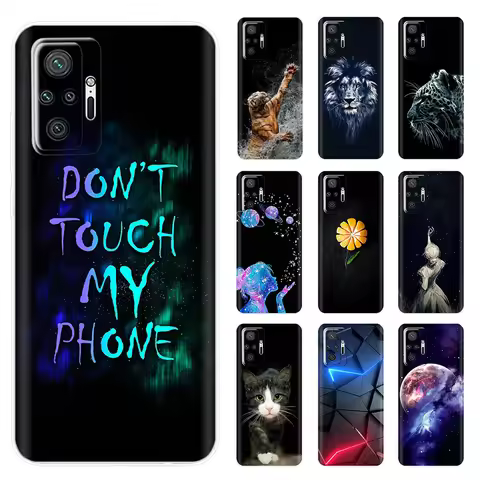 Painted Phone Case For Xiaomi Redmi Note 10 Pro Case Silicone Bumper For Redmi Note 10 redmi Note 10