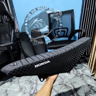 CRF 150L Trail Seat Cover with 3D Chess Motif - CRF150L Leather Seat Cover