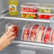 內地直送 - 2個賣 350ml 冰箱凍肉分格盒子冷凍收納盒食品級保鮮盒冰箱收納分裝盒