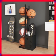 Sports Ball Storage Organizer Rack Ball Storage Badminton Racket Storage Sports Equipment Storage Ra