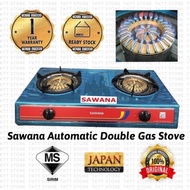 2.TKTT Sawana Automatic Double Gas Stove Dual Burner Stove Japan Technology Stove Dapur Gas Kembar Serbaguna