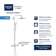 GROHE Euphoria 260 Shower System with Thermostatic Shower Mixer