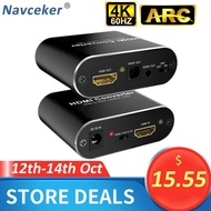 2020 4K HDMI Audio Extractor Splitter ARC HDMI Audio Extractor 5.1 HDMI To HDMI Converter With Optical TOSLINK SPDIF 3.5mm