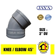 Knee 45 degrees 3" DV / elbow 45 degrees 3" DV - JAYA