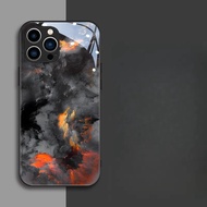 Cloud pattern glass Casing OPPO F5 F7 F9PRO F11 F11PRO RENO2F2Z RENO3 RENO4F RENO5F RENO6Z RENO7 REN