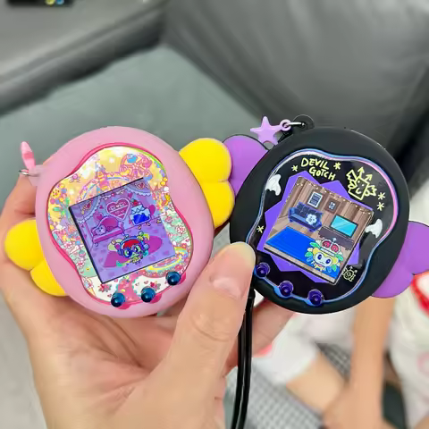 Sanrio Tamagotchi Uni Faceplate Silicone Protective Film Kawaii Sticker Cute Hellokitty Angel Tamago
