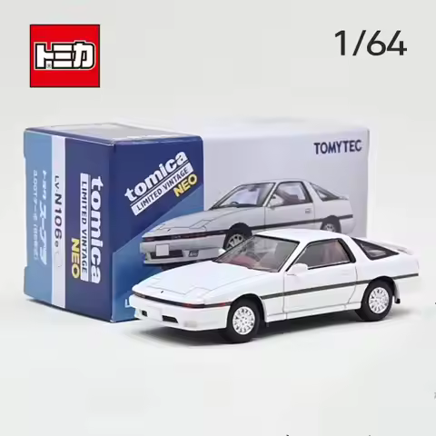 24.3 Tomytec Tomica TLV N106 E/F Supra 2.0/3.0 GT Twin Turbo JDM Limited Diecast Model Car Kids Toys