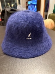 KANGOL 女裝毛毛帽（寶藍色）