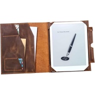 Handcrafted Rugged Leather Folio Cover Case for Supernote A5X2 A6X2 nomad, Vintage Style Cover With 