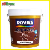 ◆ ✻ ✤ DAVIES DV-500 Megacryl Flat Latex Paint White 16L