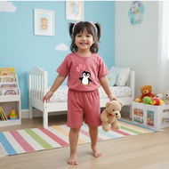 EATON DTF GIRLS' SET LATEST DTF EATON PENGUIN KIDS' SET/