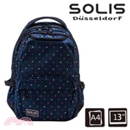 【SOLIS】波爾卡點系列 REISE小尺寸前袋款電腦後背包-點點
