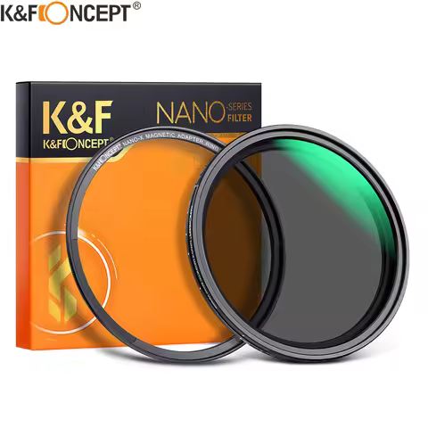 K&F Concept Magnetic ND2-ND32 Fader ND Filter Lens Neutral Density Variable Multiple Layer Coated 49