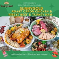 SunnyGold Roast Chicken 2.2kg &amp; Ribeye Beef 1.2kg &amp; Turkey Ham 1kg Combo (Halal)