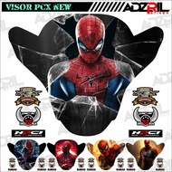 Winshield HONDA PCX 160 visor Stickers NEW Cool SPIDERMAN 1,2, And 3 Pictures (051)/Winshield Stickers SUPER Heroes Pictures/ MARVEL Picture Winshield Stickers/ Cool Picture Winshield Stickers/Character visor Stickers