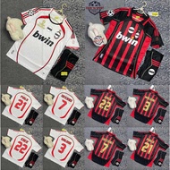 Print Name Number - AC MILAN HOME CLUB FOOTBALL CLOTHING - 2007 EDITION - THAI FABRIC - Competition 