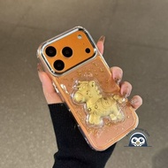 New Year Cute Gold Pony Phone Case For Xiaomi 17 Pro Max 15 Ultra 15S 14 13 Poco F7 Pro 5G Casing Ca