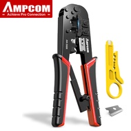 AMPCOM RJ11 RJ45 Kìm Bấm Cốt Tool Mạng Ethernet Cáp LAN Kìm Cắt Kìm Nhổ Đinh Modular 8P RJ45 Và 6P R