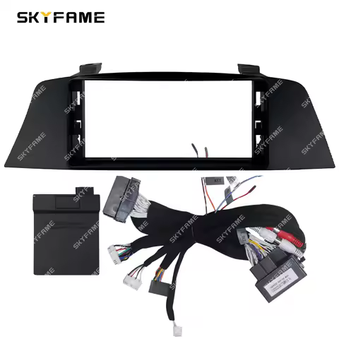 SKYFAME Car Frame Fascia Adapter Canbus Box Decoder Android Radio Dash Fitting Panel Kit For BMW 7 S