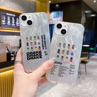 Rap Singer Drake Certified Lover Boy Big Hole Father Pattern Blinged Laser Cell Phone Case For Apple