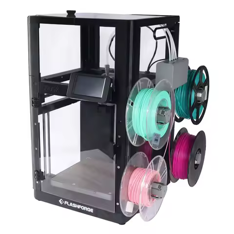Blurolls Flashforge Adventurer AD5X 3D Printer PC Polycarbonate Enclosure Dustproof Soundproof Const