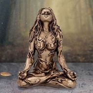 Miniature Earth Mother Statue Gaia Fairy Decoration Buddha Statue Meditation Treatment Chakra Home G