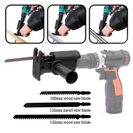 Hand Drill Jig Saw Adapter Power Electric Drill Convert Curve Saw Woodwork Cutting Reciprocating jigsaw Cutter Adapter Kit