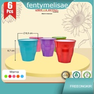 Fentymelisae (6 pcs) Plastic Cups / Beautiful Cups / Cups / Sunflower Poka Cups