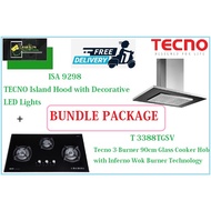 TECNO HOOD AND HOB BUNDLE PACKAGE FOR (ISA 9298 & T 3388TGSV)